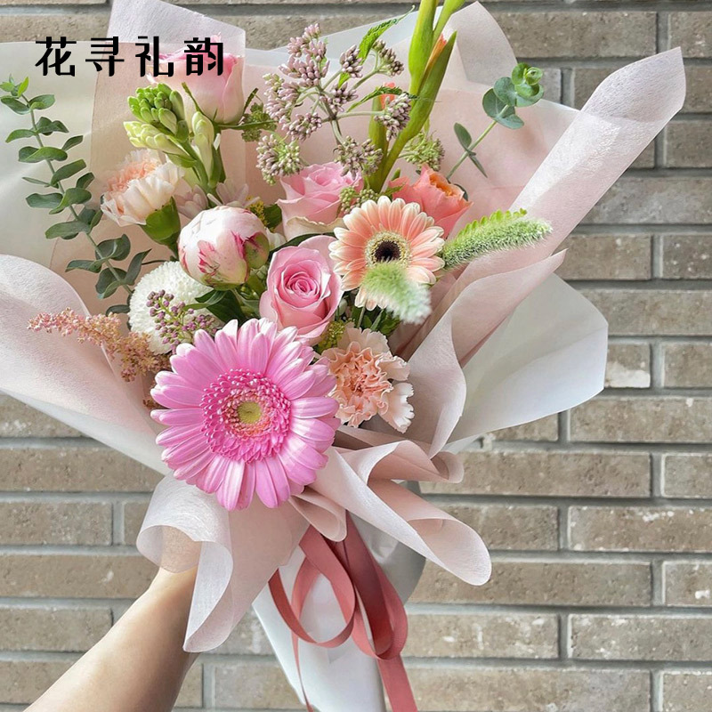 Flor de embalaje bricolaje forro de papel engrosado rollo impermeable papel de embalaje leche algodón ramo de embalaje forro de papel de algodón