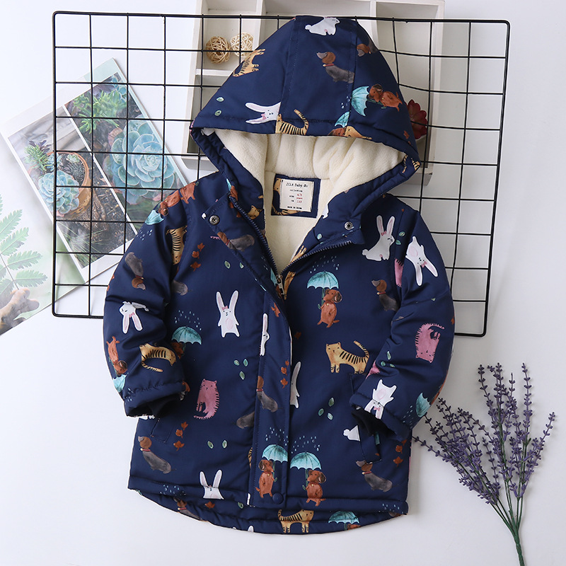 Fashion Rabbit Animal Polyester Girls Outerwear display picture 4