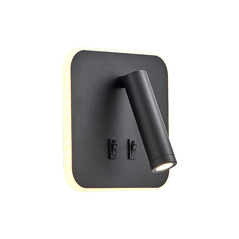 Nuevo tipo con lámpara de pared USB moderna lámpara de pared de dormitorio de estudio led lámpara de sala de estar simple lámpara de lectura de cabezal de cama de hotel creativa