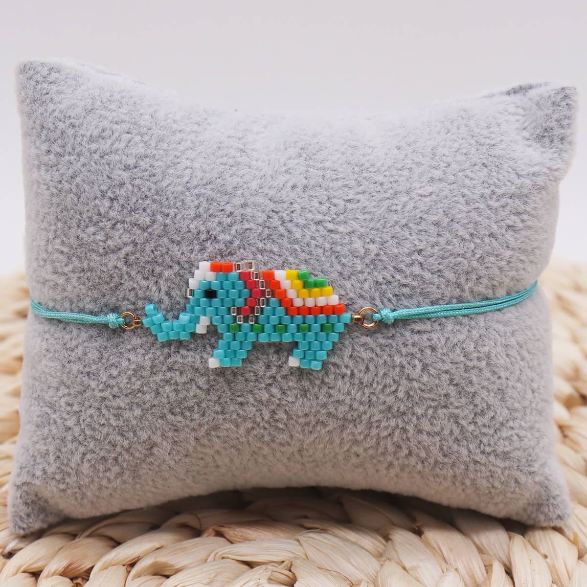 IG-Stil Elefant Saatperle Seil Kettenlos Streich Armbänder Großhandel display picture 12