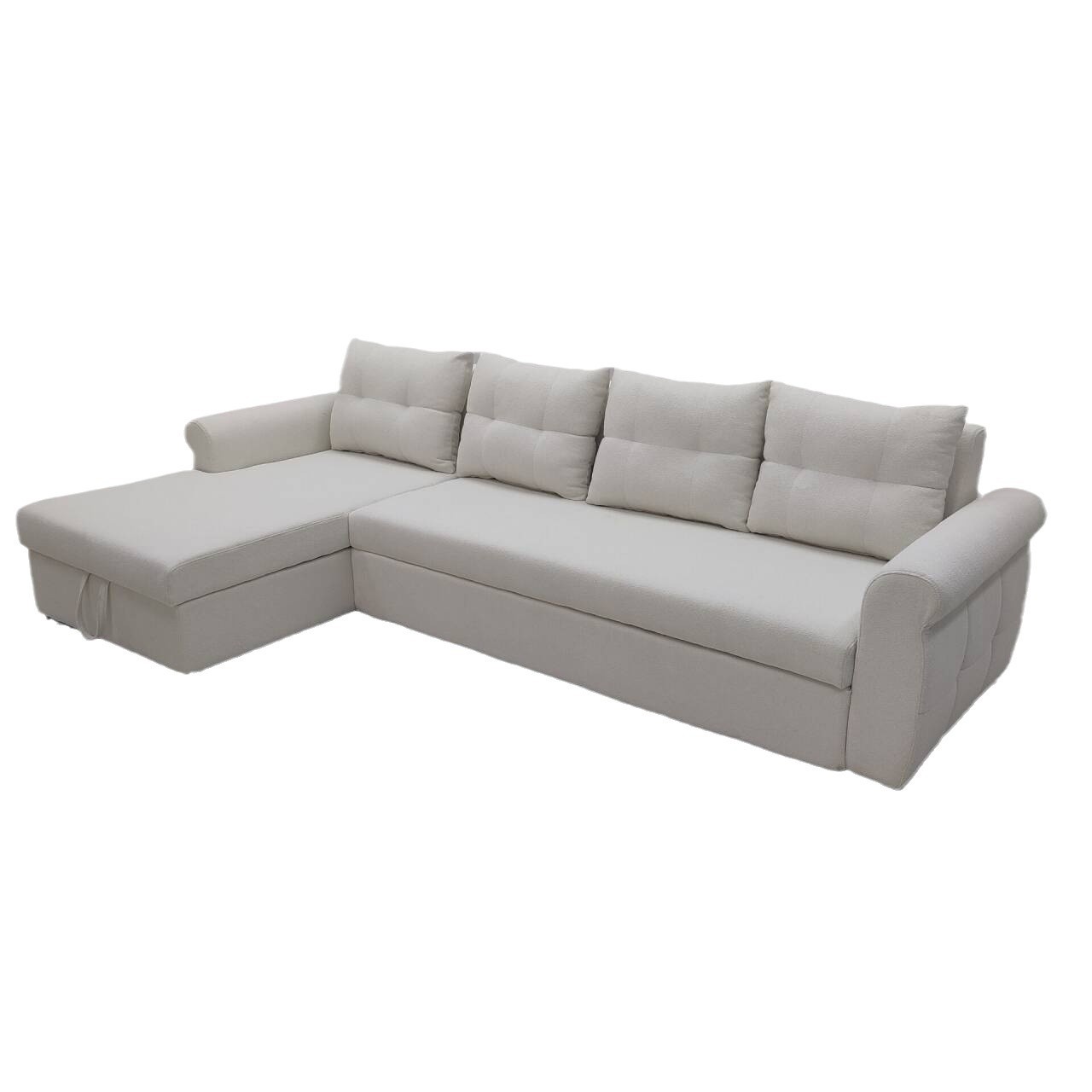 Moderno simple multifuncional esponja cama sofá puede almacenar hogares pequeños y medianos en forma de L esquina sala de estar sofá de doble propósito