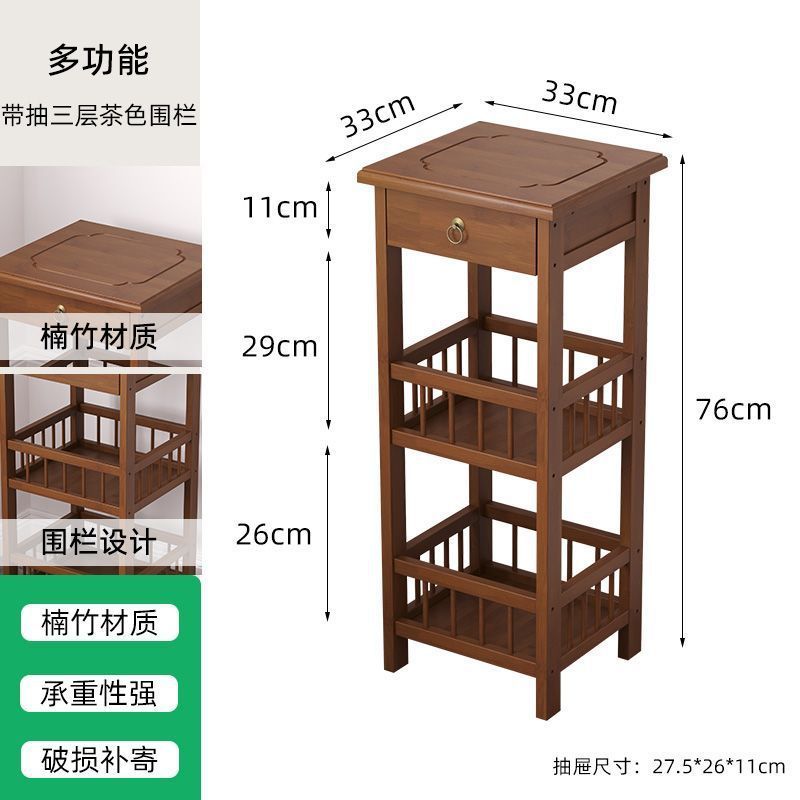 家用沙发边柜小茶几麻将桌边角几小方桌置物架茶桌茶台边茶叶柜子|undefined