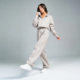 2025 Spring and Autumn Sports and Casual Suits Loose Fashion Striped Sweatshirt Cardigan Trousers Suit Women's Sports Suit