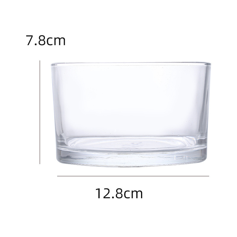 Spot mayorista vela de vidrio taza vacía moda candelabro adornos simple taza vacía taza