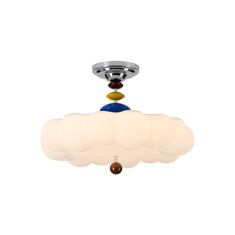Luz de techo del dormitorio Memphis nubes luz de techo crema viento creativo sentido avanzado dormitorio de niños luminarias 461L