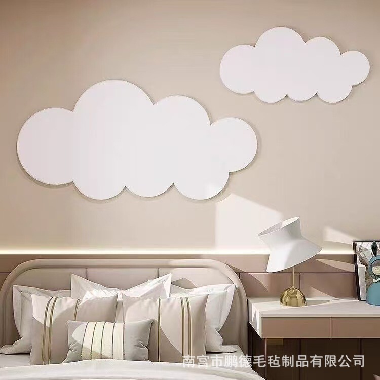 Cross-Border Simple Cloud Felt Photo Wall Message Board Wall Sofa Display Wall Felt Board Felt Wall Stickers Cross-Border Simple Cloud Felt Photo Wall Message Board Wall Sofa Display Wall Felt Board Felt Wall Stickers