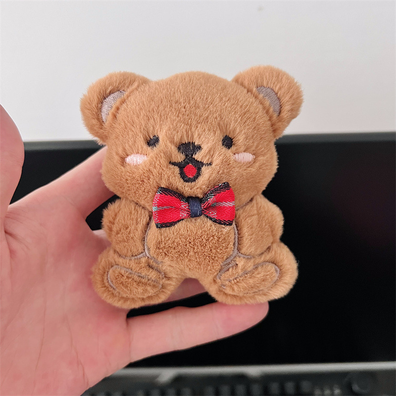 新款线条蝴蝶结小狗毛绒公仔配件卡通玩偶包包挂件diy服饰鞋辅料|undefined