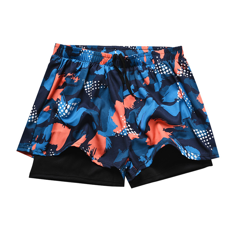 Nuevo traje de baño para hombre doble talla grande suelta para adultos pantalones de playa de aguas termales de secado rápido gafas de natación galvanizadas al por mayor