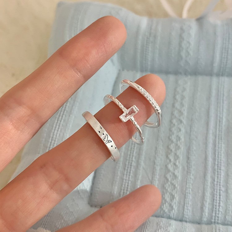 Sweet Diamond Butterfly Ring for Women, Unique Design, Stackable, Exquisite and Versatile, Index Finger Ring, High-End and Elegant Finger Ring for Women