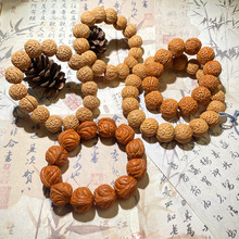 精品脑纹桃核手串文玩龙纹桃胡盘玩把玩手持男士款山核桃厂家批发