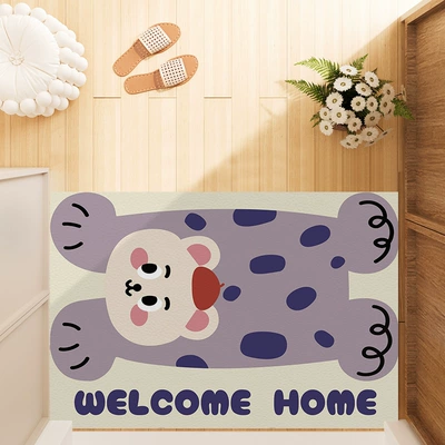 Avtomobil döşəmə paspasları Standard Leather Stain-Resistant Foot Mat - spotted-animal-style-c-4060cm
