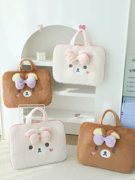 Cartoon laptop bag, tablet bag, iPad shockproof inner bag, small square bag, multifunctional storage bag