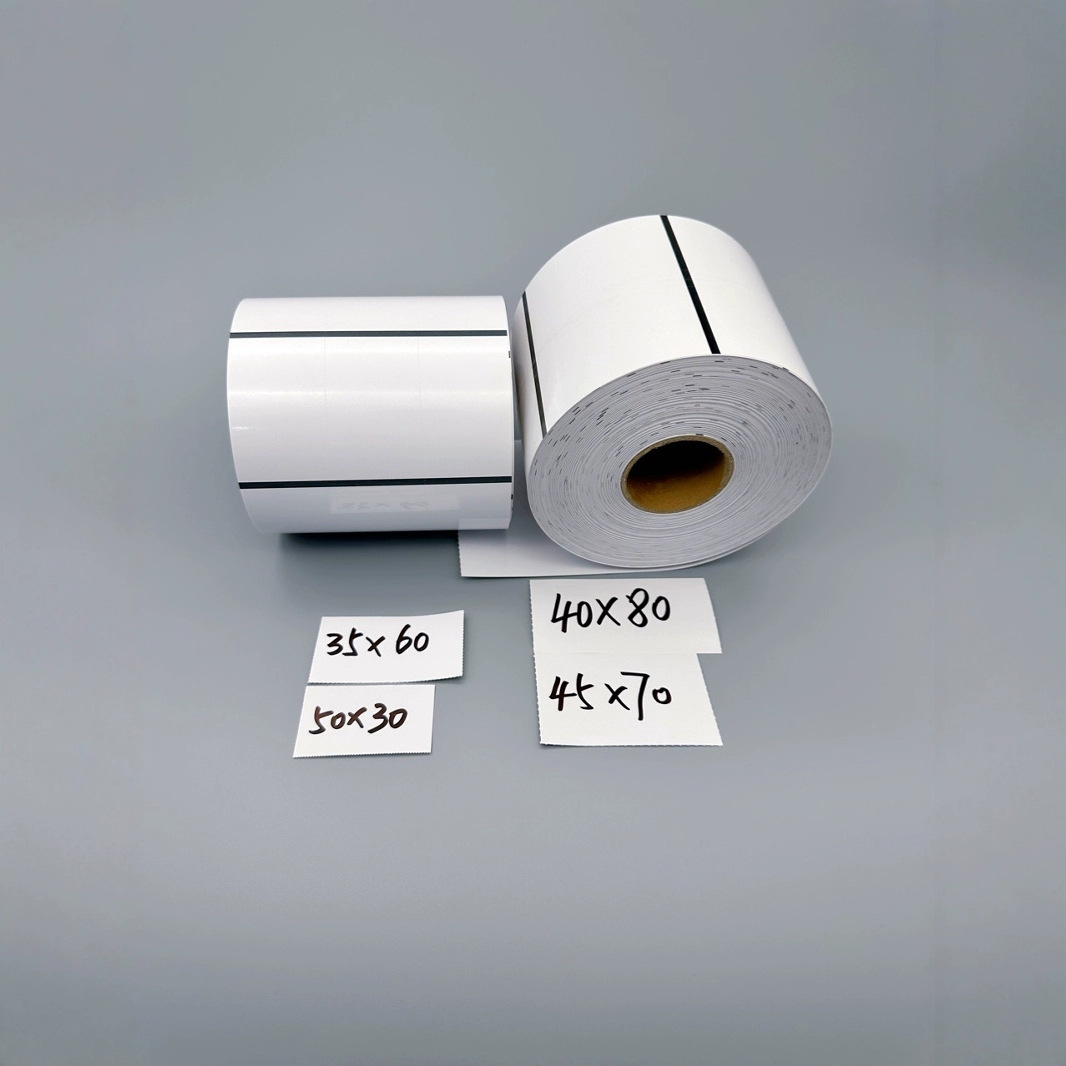 标签条码纸黑标条码纸衣世界价签纸50×30 35 60 45 70不带背胶