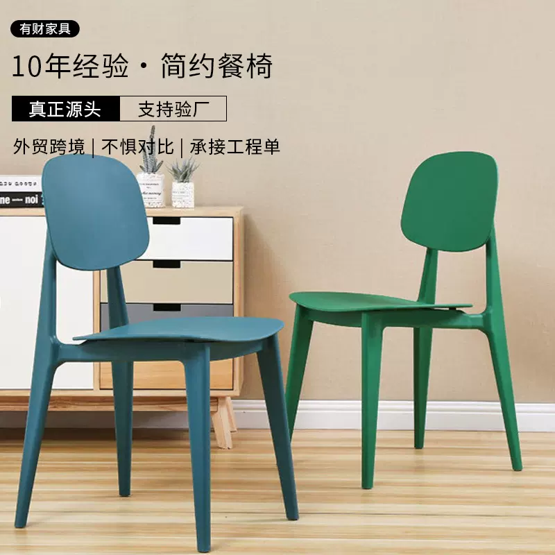 厂家批发糖果椅现代简约成人椅创意餐厅塑料椅家用休闲靠背椅
