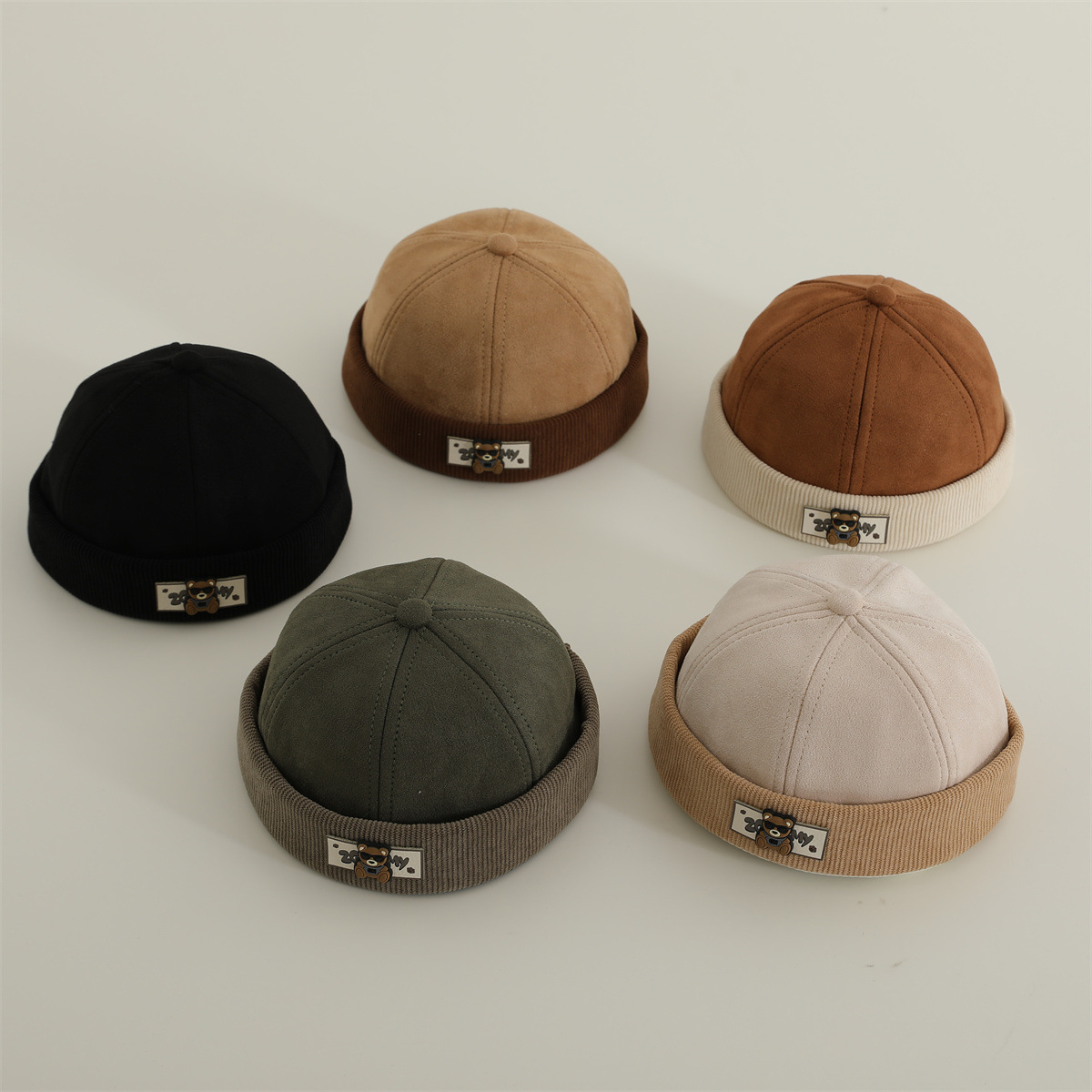 Sombrero de bebé Sombrero de moda primavera y otoño delgado coreano para niños y niñas gorras de piel de melón gorras de estilo extranjero para bebés y niños pequeños gorras yapai