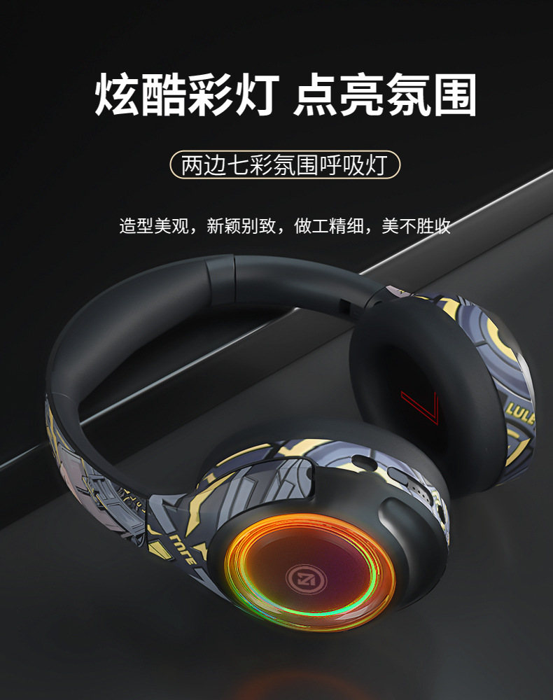 LULE Kabelloses Bluetooth-Kopfhörer Over-Ear Kabelgebundenes Gaming-Headset für Computer E-Sport-Kopfhörer Wasserdicht Sport Amazon Hot Model