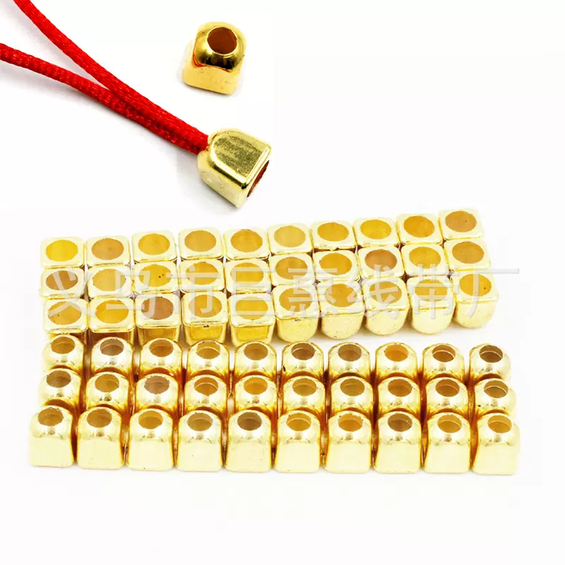 厂家直销电镀金色塑料吊钟 束口袋饰品坠子配件 ABS电镀金色吊钟