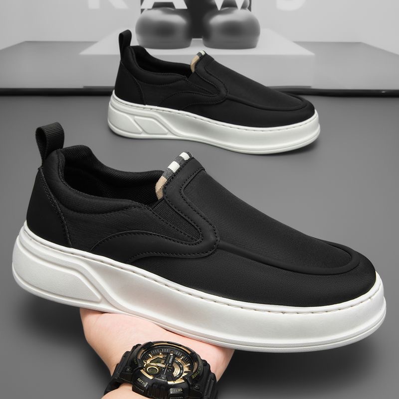 Zapatos de Hombre Primavera 2026, Estilo Moderno, Zapatillas Versátiles con Suela Suave, Cómodas, Transpirables, Sin Cordones, Casuales, de Tela