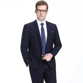 西服套装男士秋冬季新郎礼服韩版修身商务正装结婚西装男职业套装