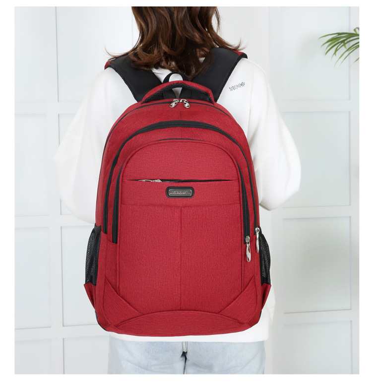 New Men's Backpack Casual Student Bag Fashion Travel Bag Business Computer Backpack Wholesale display picture 12