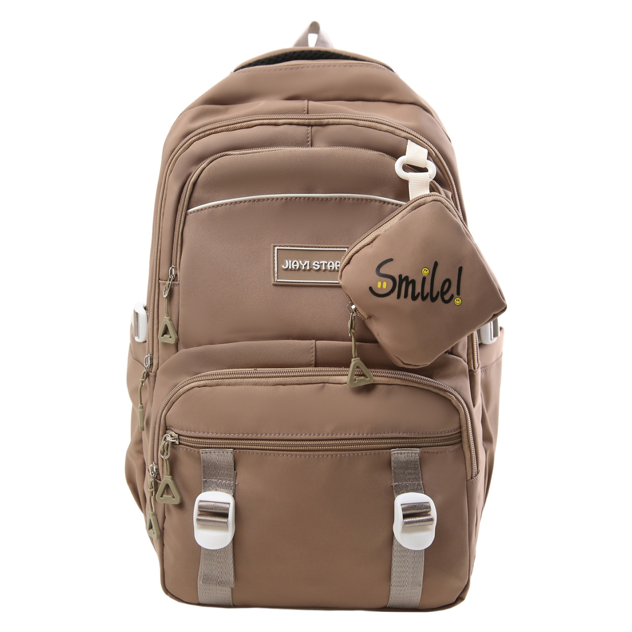 Mochila transfronteriza de alto valor de cara multicapa para reducir la carga, mochila de estudiantes de secundaria, mochila de dos piezas de computadora