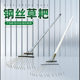 Garden farming tools 14-tooth large grass rake lawn large iron rake gardening sweeping rake wooden handle steel pipe handle long deciduous rake