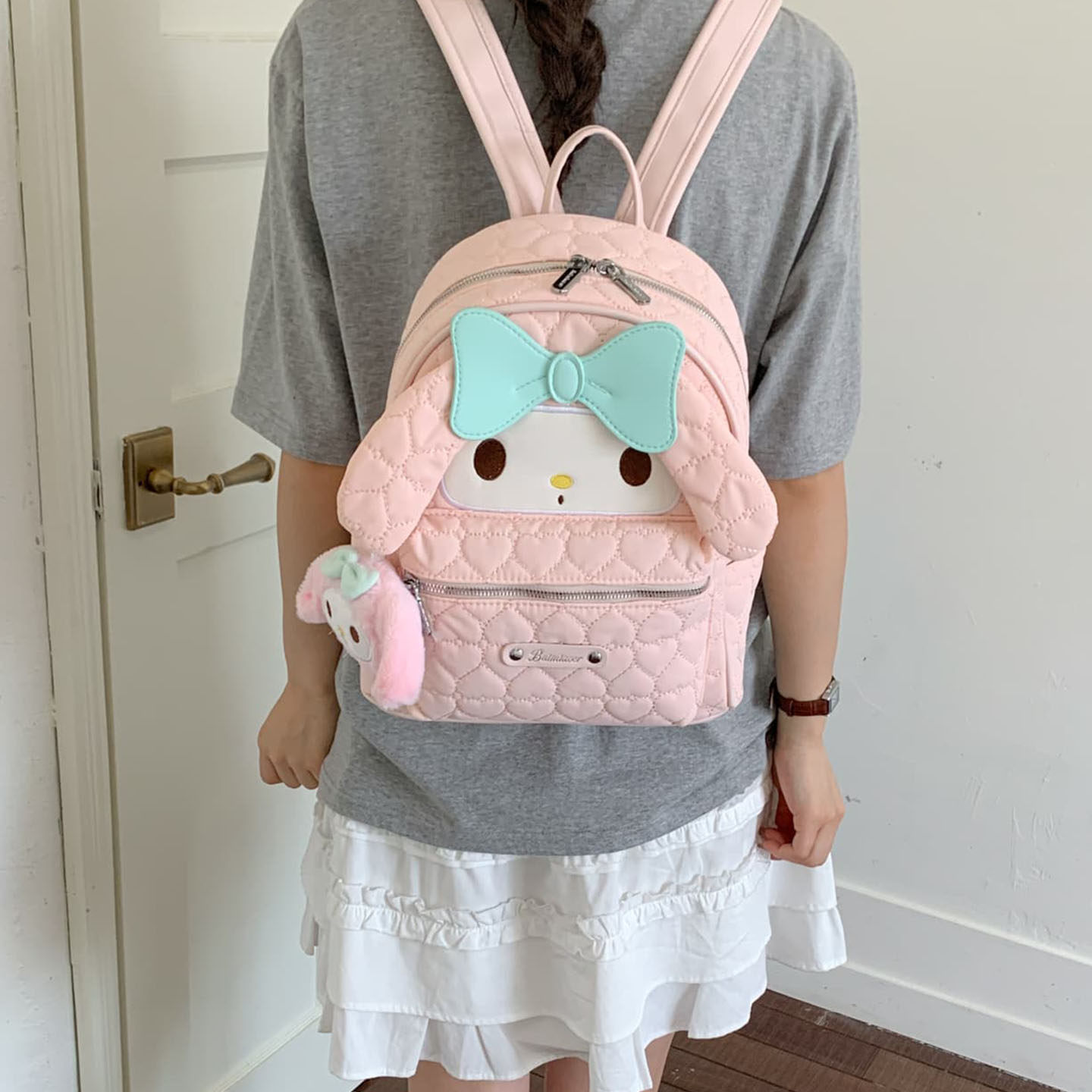 Verano dibujos animados nueva mochila diaria mochila de gran capacidad dulce 2026 arco adorable estudiante
