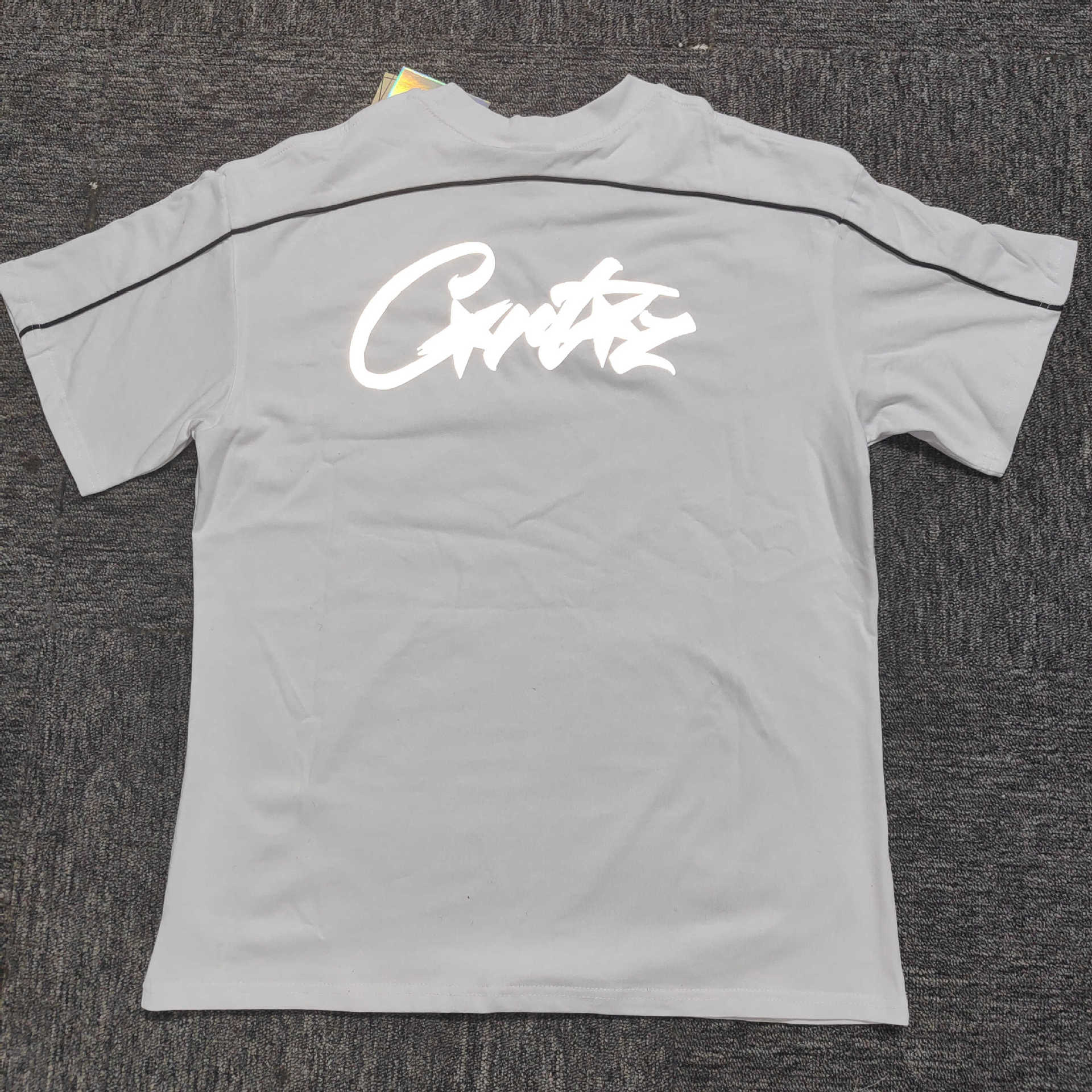 White, with short sleeve