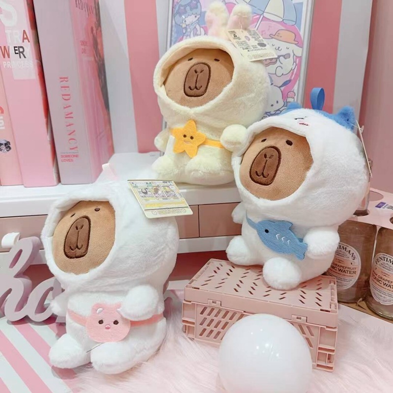 8 inch doll machine doll new batch of ugly cute guinea pig red bag lovers doll plush toy activity gift