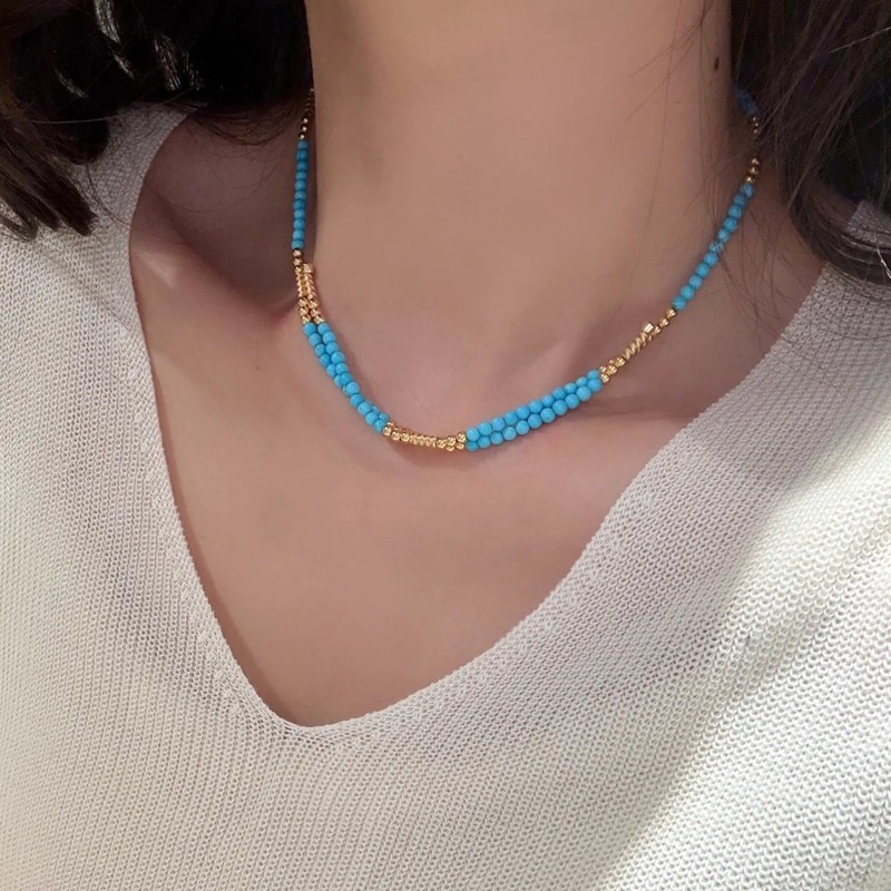 纯银S925新中式磁吸蓝松多戴法项链小众设计轻奢高级感百搭锁骨链|undefined