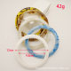 Woven bag wine bag handle accessories resin mixed color blooming gradient imitation amber circle ring 12cm resin handle