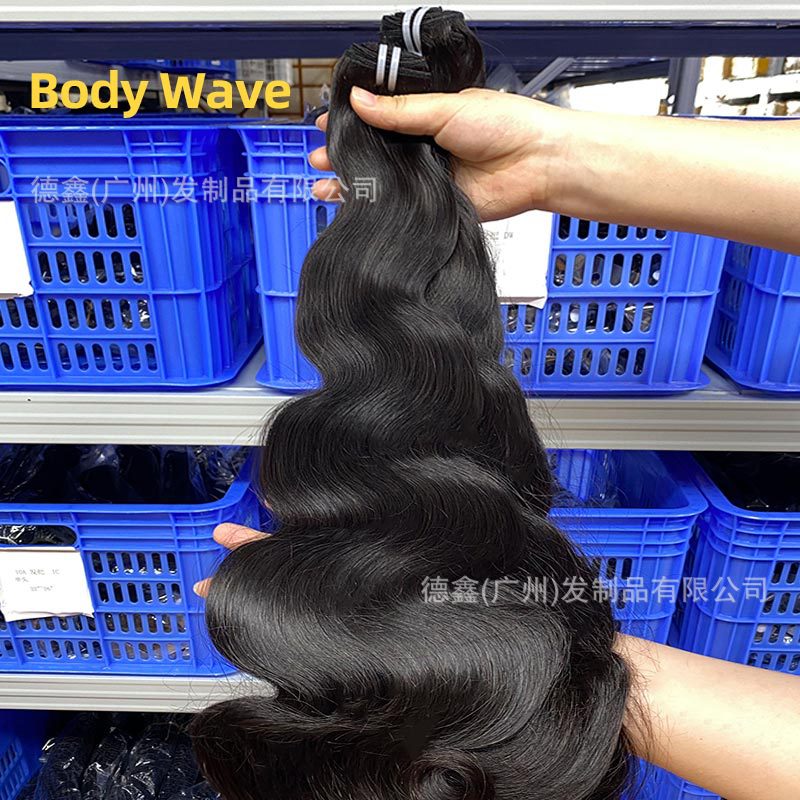 Pelucas de cabello humano real, extensiones de cabello de primera calidad, mechones de cabello humano, cabello real para exportación, extensiones de cabello para comercio transfronterizo europeo y americano.