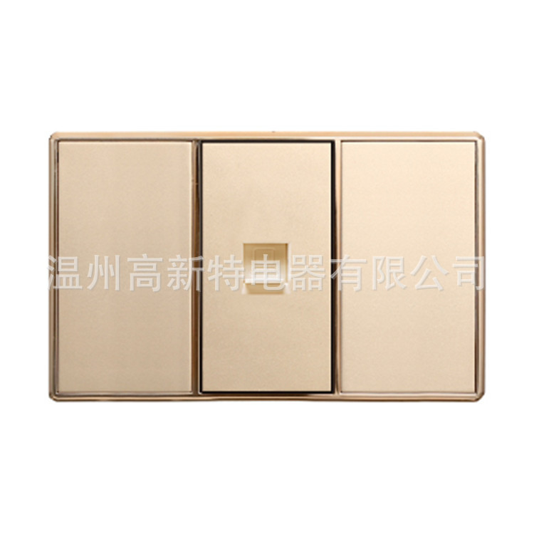 QC-TEL   外贸插座118系列 120系列-QC RJ11  四芯电话插座