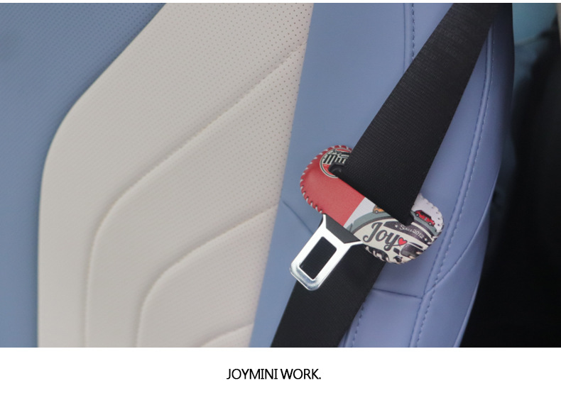 Suitable for MINI car safety belt buckle protective cover anti-collision cover car safety belt card head protective cover protective sticker