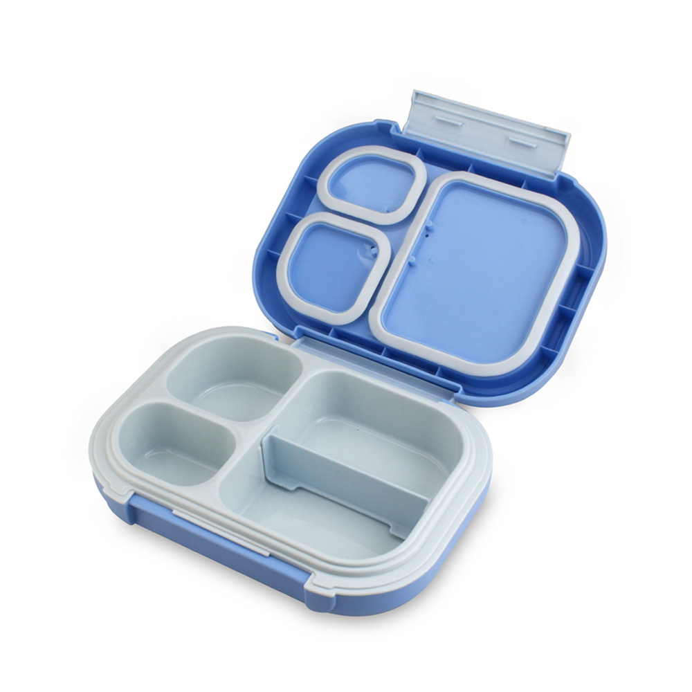 Caja de almuerzo de acero inoxidable 304 compartimento sellado caja de almuerzo con tapa almuerzo no olor estudiante lonchera portátil caja de almuerzo 840ml
