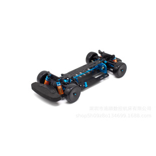 1:10 Rc Flat Sports Car Carbon Fiber DIY Tt01 Tt01 Plastic Plate Tgpmm Frame Toy Model Cross-Border Exclusive Supply