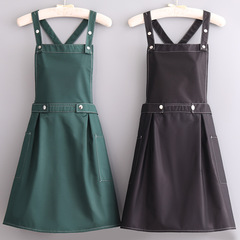 防水圍裙可定印字logo餐飲網紅咖啡奶茶店服務員超市工作服套裝女