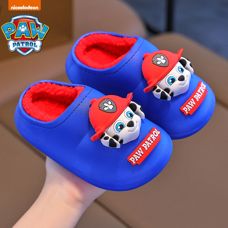 Zapatillas de algodón de invierno para niños, niños, niñas y niñas, cálidos, impermeables, bolsas de bebé y zapatillas de algodón.