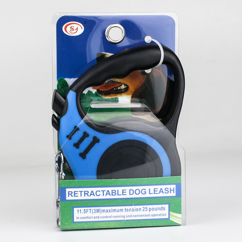 Pet correa retráctil perro Correa automática correa de perro portátil Cadena de perro correa de hueso fábrica al por mayor