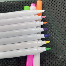 7支装笔袋发光七彩可擦笔循环使用儿童无尘液体粉笔荧光笔白板笔
