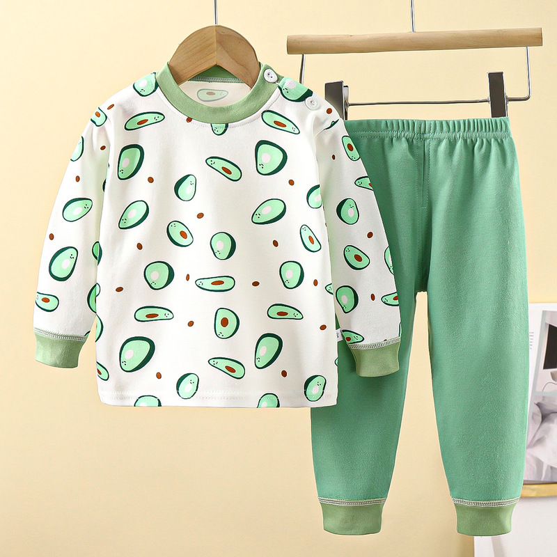 子供用下着セット 純綿 男の子 秋用パジャマ 女の子 秋服 秋パンツ ホームウェア 子供服 卸売 漫画柄|undefined