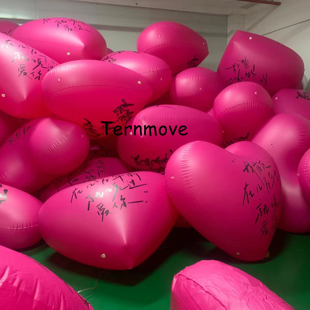 爱心形套餐结婚庆创意布置升空充气气球pvc heart shape balloon