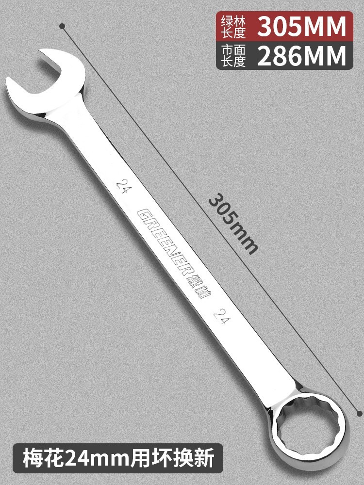 Llave de doble propósito Green Forest, llave de boca abierta tipo estrella n.º 13, llave extendida de doble cabeza de grado industrial de 5,5 mm a 65 mm. image 25