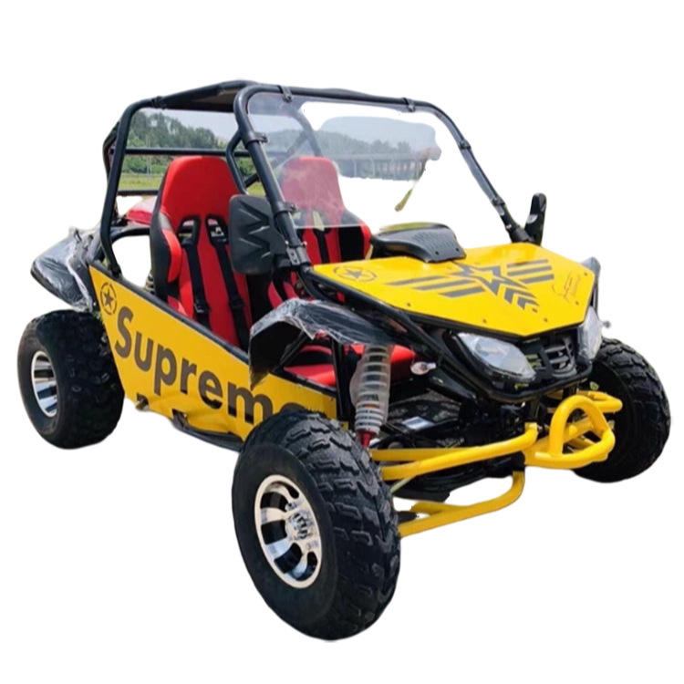 Todo terreno ATV cuatro ruedas motocicleta todoterreno 200cc versión de combustible adulto doble tubo de acero kart