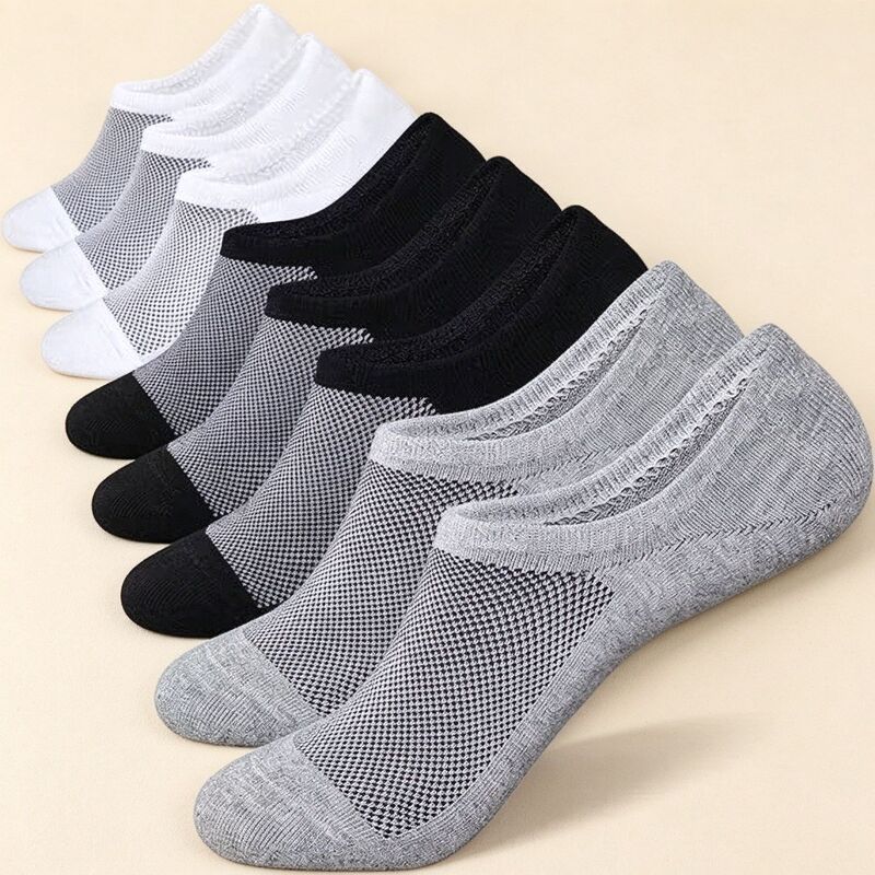 [Hot Sale] Cross-Border Spring/Summer New Mesh Style in Stock Amazon Temu Shein Foreign Trade Invisible Running Sports Socks