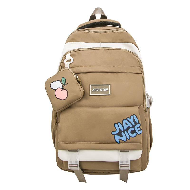 Niña japonesa estilo ins, mochila escolar ligera y linda, simple y versátil, mochila de gran capacidad para estudiantes universitarios de secundaria y preparatoria