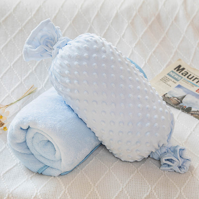 Cojín Manta Dos en Uno, Franela, Multiuso y Plegable, para Siesta de Oficina y Cama