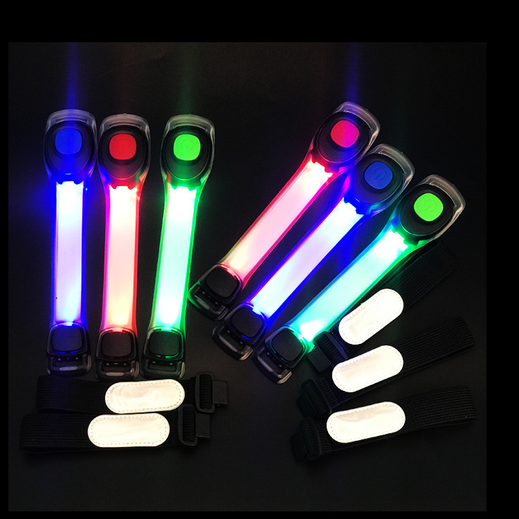 Suministro directo de fábrica anillo de brazo luminoso LED moda luminosa banda de brazo de silicona al aire libre correr deportes luz de advertencia luminosa