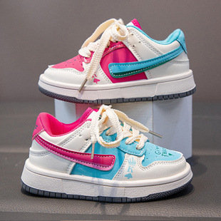 Girls' Sneakers Soft Sole Kidsren's Sports Shoes Autum New Ins Casual Kidsren's Shoes Trendyy Versatile Girls' Running Shoes