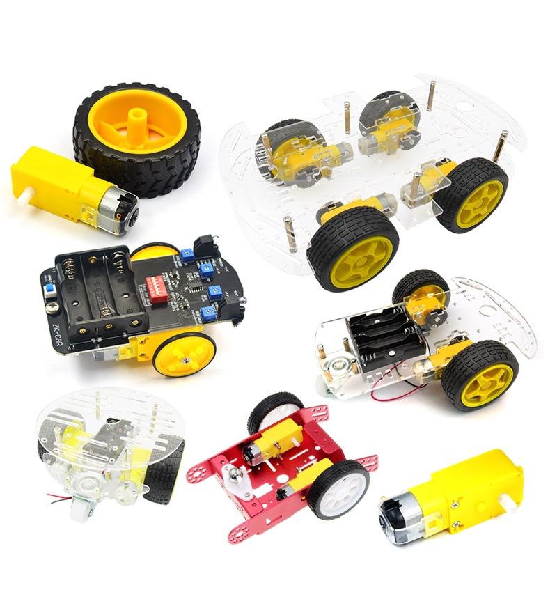 电机马达高速直流减速小电机TT马达强磁四驱车智能小车橡胶轮小型